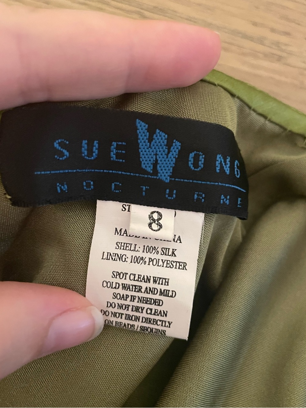 Vintage Sue Wong 90s Y2K Fairycore Silk Asymmetrical Hem Ruffle Dress Size 8 - Picture 4 of 6